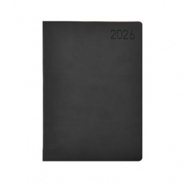 Naptár, tervező, A5, napi, TOPTIMER "Madeira", fekete-bordó